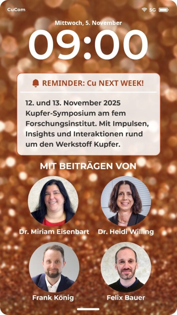 kupfersymposium reminder